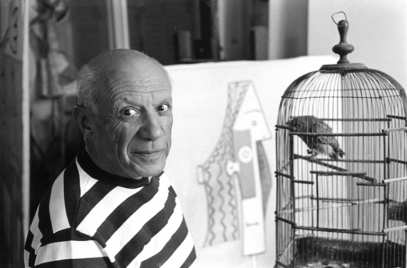 Pablo Picasso by Rene Burri, 1957.
