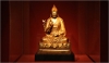 The figure of a monk in the Buddhist Gelug religious order is among the works at the Newark Museum.