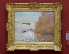 Claude Monet&#039;s &#039;Argenteuil Basin with a Single Sail Boat,&#039; 1874, after it was damaged by Andrew Shannon.