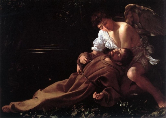 Caravaggio&#039;s &#039;Saint Francis of Assisi in Ecstasy,&#039; circa 1595-96.