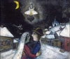 In the Night, 1943. Marc Chagall. Oil on canvas, 18 1/2 x 20 5/8 inches (47 x 52.4 cm).