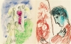 Two pages from the Chagall sketchbook