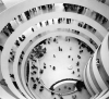 The Guggenheim Museum&#039;s Frank Lloyd Wright-designed building.