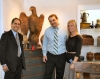 Show promoter Frank Gaglio, left, with Ralph and Gretchen Franzese of R.G.L. Antiques.