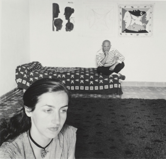Pablo Picasso and Francois Gilot, 1952.