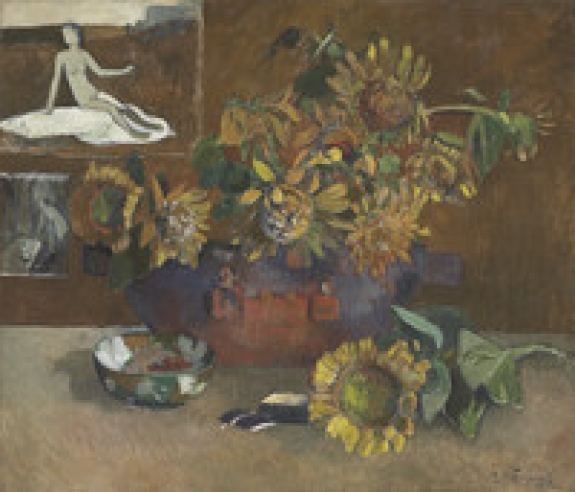 &quot;Nature morte a &#039;L&#039;Esperance&#039;&quot; by Paul Gauguin was included in the auction of 78 Impressionist and modern works at Christie&#039;s International in London on Feb. 9. The canvas, painted by Gauguin in Tahiti as a tribute to his friend Vincent van Gogh, was expected to sell for between 7 million pounds and 10 million pounds and failed to find a buyer