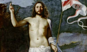 A detail of Titian&#039;s &#039;The Risen Christ,&#039; circa 1511.