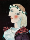 Marie-Thérèse avec une guirlande, 1937  Oil and pencil on canvas, 24 x 18 1/8 inches (61 x 46 cm) Private Collection © 2011 Estate of Pablo Picasso/Artists Rights Society (ARS), New York