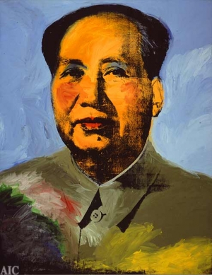 A portrait of Mao Zedong by Andy Warhol.