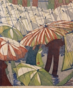 Detail from Wet Afternoon by Ethel Spowers (1890-1947).