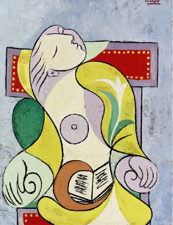 &quot;La Lecture,&quot; a panel by Pablo Picasso. The work sold at a London auction for 25.2 million pounds ($40.5 million).