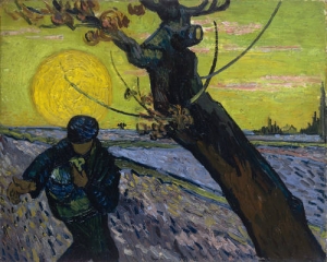 Vincent van Gogh (Dutch, 1853-1890). The Sower, 1888. Oil on canvas. 12 5/8 x 15 3/4 in. (32 x 40 cm).