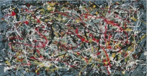 A forged Jackson Pollock painting.