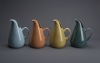 Russel Wright (1904–76), Four American Modern pitchers, designed 1937. Glazed earthenware, each: 10¾ x 8⅛ x 6½ (27.3 x 20.6 x 16.5 cm). Produced by Steubenville Pottery Company, Steubenville, Ohio K2008.107.