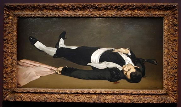 &#039;L&#039;Homme mort, 1864-65&#039; (Dead Man) by French painter Edouard Manet (1832-1883)