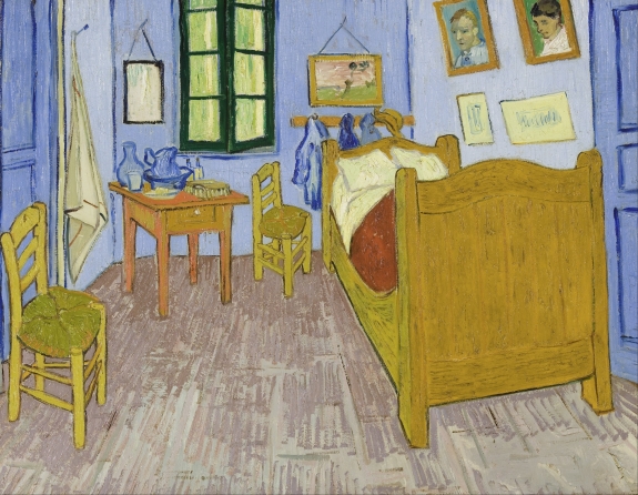 Vincent van Gogh&#039;s &#039;Bedroom in Arles,&#039; third version, end September 1889. 