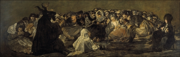 Goya&#039;s &#039;Witches Sabbath,&#039; 1821-1923.