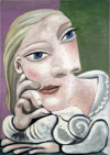 &quot;Marie-Therese accoudee&quot; by Pablo Picasso, is part of &quot;Picasso and Marie-Therese: L&#039;Amour Fou&quot; on view at Gagosian Gallery through June 25. 