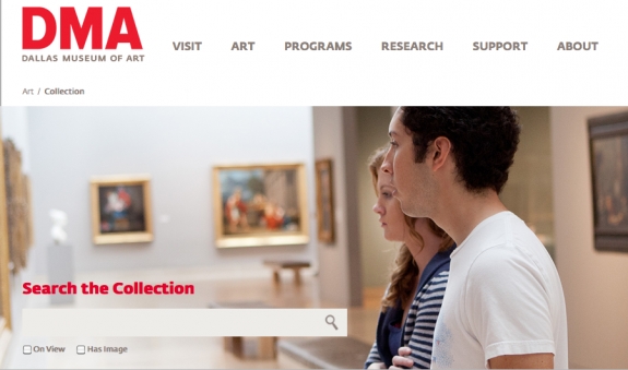 Visitors can browse the Dallas Museum of Art&#039;s entire collection online.