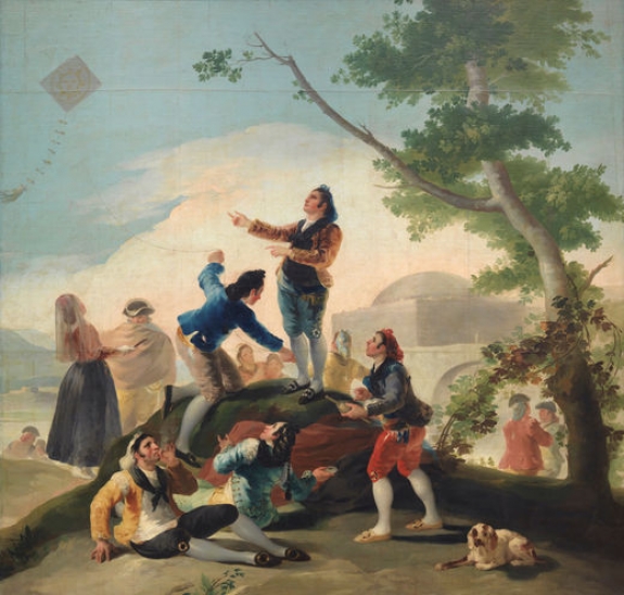 Francisco de Goya&#039;s &#039;The Kite,&#039; circa 1777-1778.