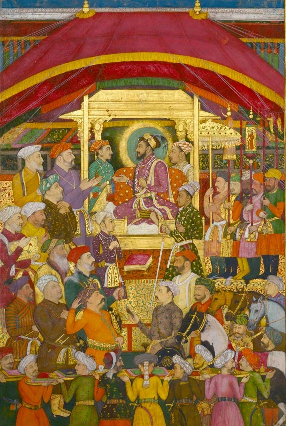Shah Jahan Receives the Persian Ambassador, Muhammad `Ali Beg, folio from the Windsor Padshahnama, India, c. 1633, The Royal Collection, Windsor (RCIN 1005025, fol. 98b) The Royal Collection © 2011 Her Majesty Queen Elizabeth II