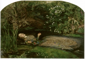 John Everett Maillais&#039; &#039;Ophelia,&#039; 1851-1852. Oil on canvas.