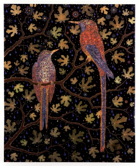 Fred Tomaselli&#039;s &#039;Migrant Fruit Thugs,&#039; 2006.