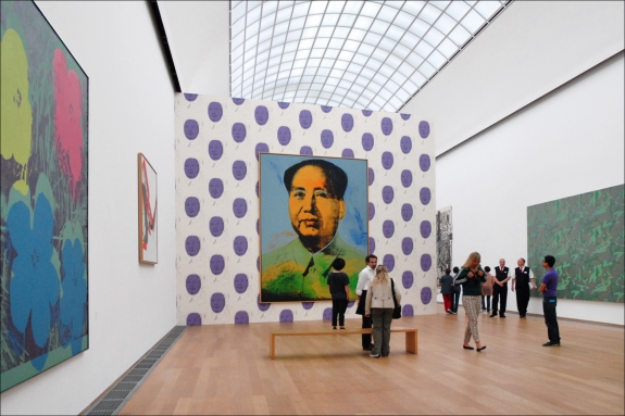 One of Warhol&#039;s Mao portraits in Berlin.