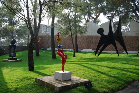 The sculpture garden at the Maeght Foundation.