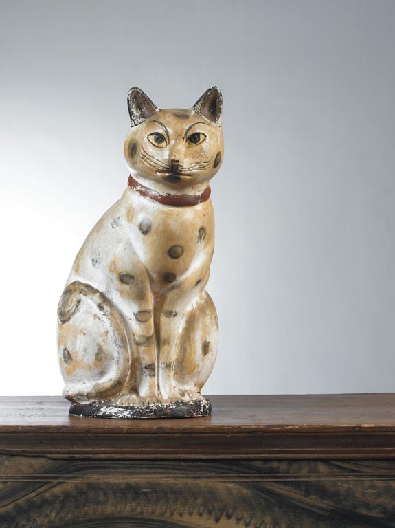 Lot 690: Chalk cat, est. $6/8,000.
