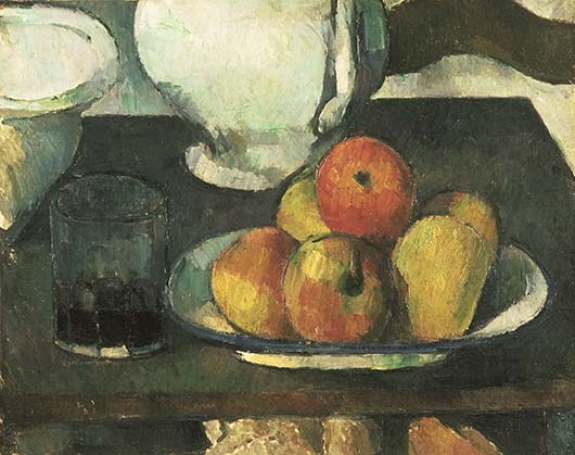 Paul Cézanne&#039;s &#039;Still Life with Apples and a Glass of Wine,&#039; 1877-79.