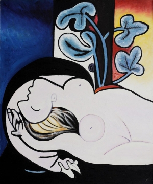 Pablo Picasso&#039;s &#039;Nu au fauteuil noir (Nude in a black armchair),&#039; 1932.
