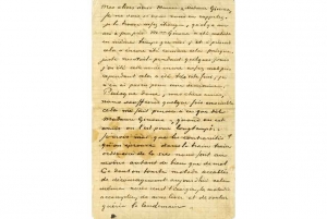 A handwritten letter by Vincent van Gogh.