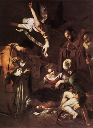 Caravaggio&#039;s &#039;Nativity with St Francis and St Lawrence.&#039; 