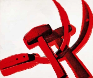 Andy Warhol&#039;s &#039;Hamm and Sickle,&#039; 1977.