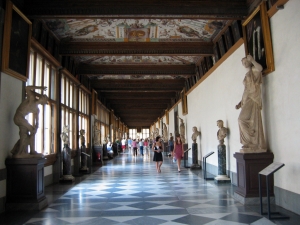 The Uffizi Gallery, Florence.