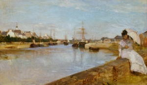 Berthe Morisot&#039;s &#039;The Harbour at Lorient,&#039; 1869. The National Gallery of Art, Washington, D.C.