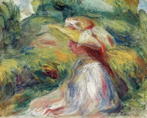Pierre-Auguste Renoir &quot;Jeune Femme au Chapeau.&quot; 