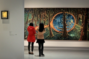 Patrons at Electric Fields: Surrealism and Beyond in Shanghai.
