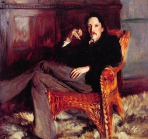 John Singer Sargent&#039;s portrait of Robert Louis Stevenson.