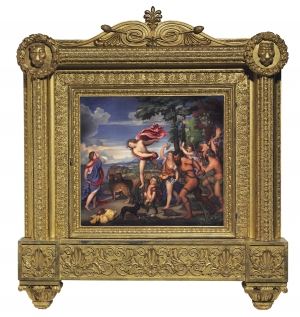 Henry Bone&#039;s copy of Titian&#039;s &#039;Bacchus and Ariadne,&#039; 1811.