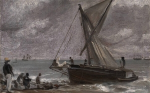 John Constable&#039;s &#039;Beaching a Boat, Brighton,&#039; 1824.