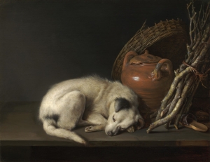&quot;Sleeping Dog&quot; (1650) by Gerrit Dou. The painting is on view in &quot;Dutch and Flemish Masterworks From the Rose-Marie and Eijk van Otterloo Collection,&quot; through Oct. 2 at the Legion of Honor Museum in San Francisco. 