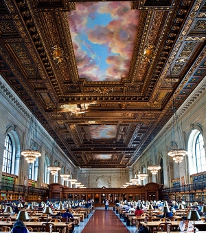 The New York Public Library&#039;s Rose Reading Room.