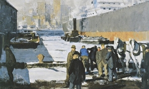 George Bellows&#039; &#039;Men on the Docks,&#039; 1912.