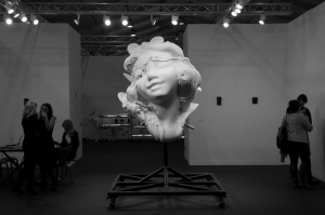 Paul McCarthy’s White Snow Head at Hauser &amp; Wirth at Frieze Art Fair, London 2012.