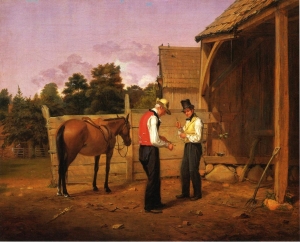 William Sidney Mount&#039;s &#039;Bargaining for a Horse,&#039; 1835.
