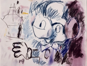 Roy Lichtenstein’s &#039;Mickey Mouse I,” 1958.