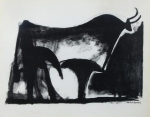 Pablo Picasso&#039;s &#039;Le Taureau Noir&#039; was printed in an edition of 50.