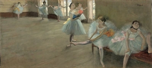 Edgar Degas&#039; &#039;Dancers in the Classroom,&#039; circa 1880.